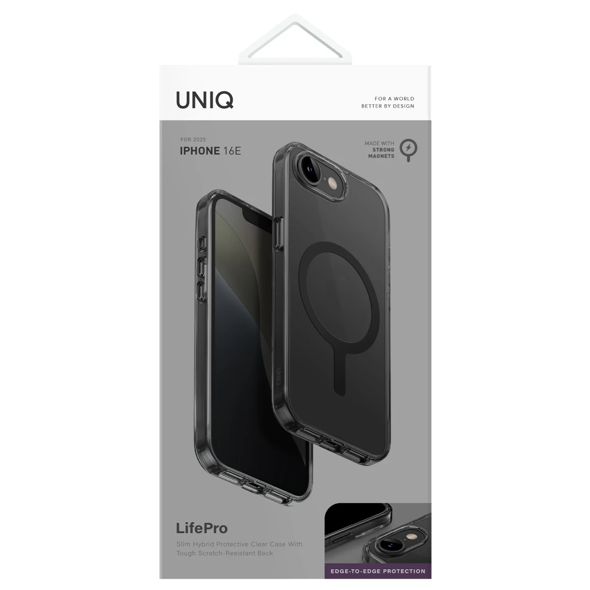 Uniq Apple iPhone 16E LifePro Xtreme Magsafe Kapak - Siyah