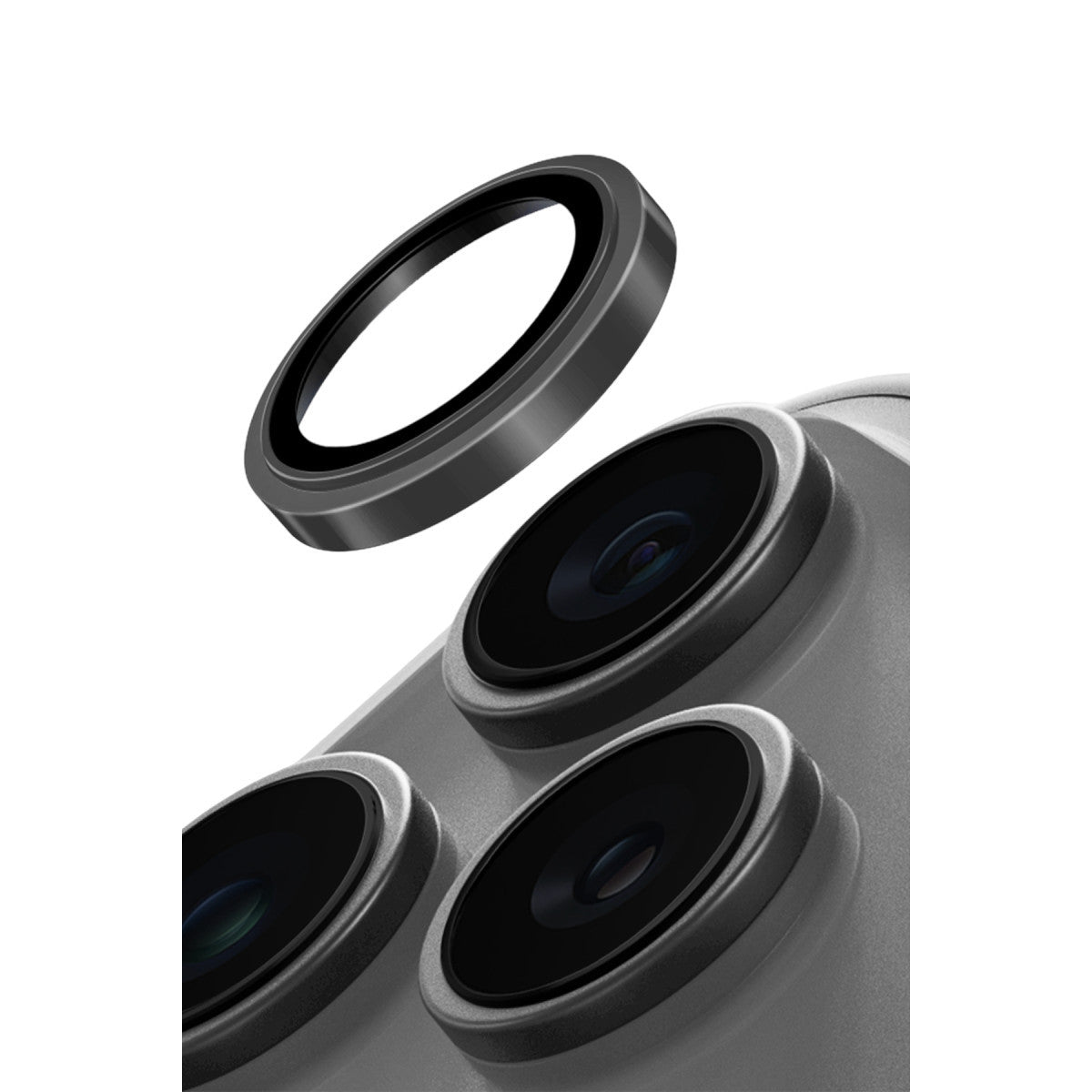 Uniq Apple iPhone 17 Pro Max Optix Çelik Çerçeveli Sapphire Kamera Lens Koruyucu