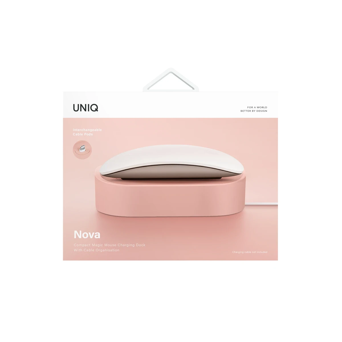 Uniq Nova Compact Magic Mouse Şarj İstasyonu - Pembe