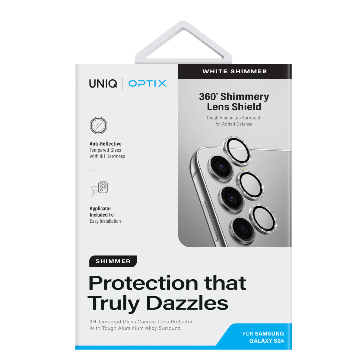 Uniq Samsung Galaxy S24 Plus Optix Simli Alüminyum Kamera Lens Koruyucu