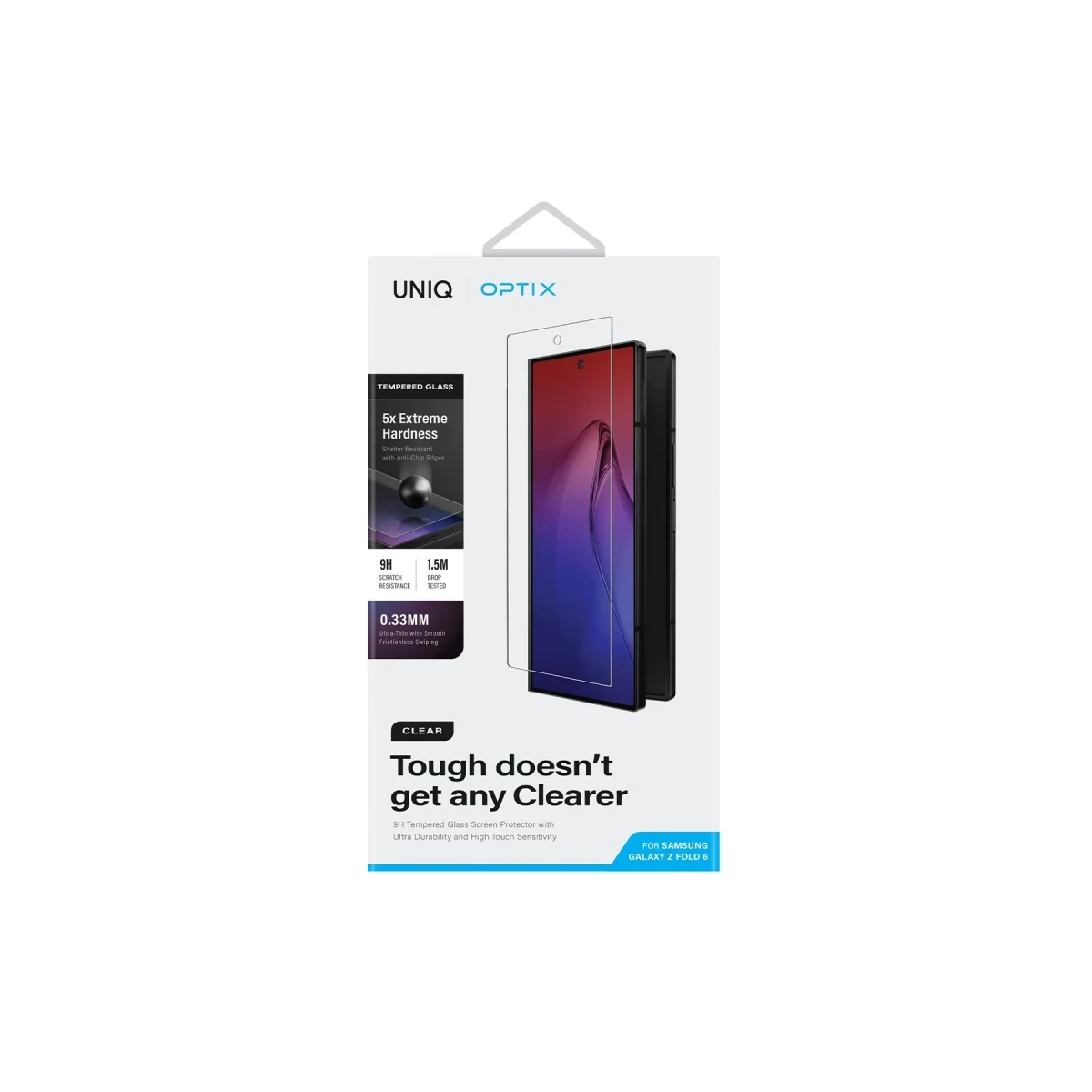 Uniq Samsung Galaxy Z Fold 6 Optix Vivid Cam Ekran Koruyucu - Siyah