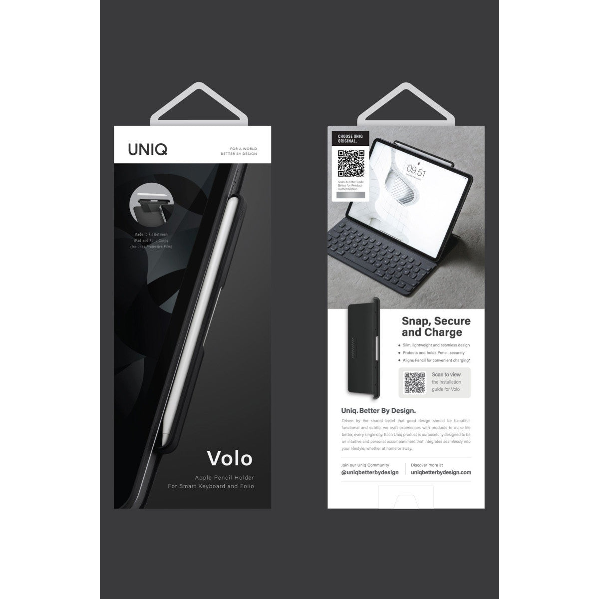 Uniq Volo Paslanmaz Çelik Apple Dokunmatik Kalem Tutucu