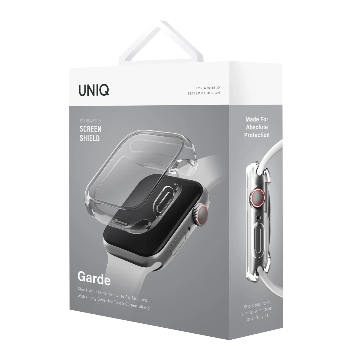 Uniq Apple Watch 41mm Garde Kasa Cam Ekran Koruyucu - Şeffaf