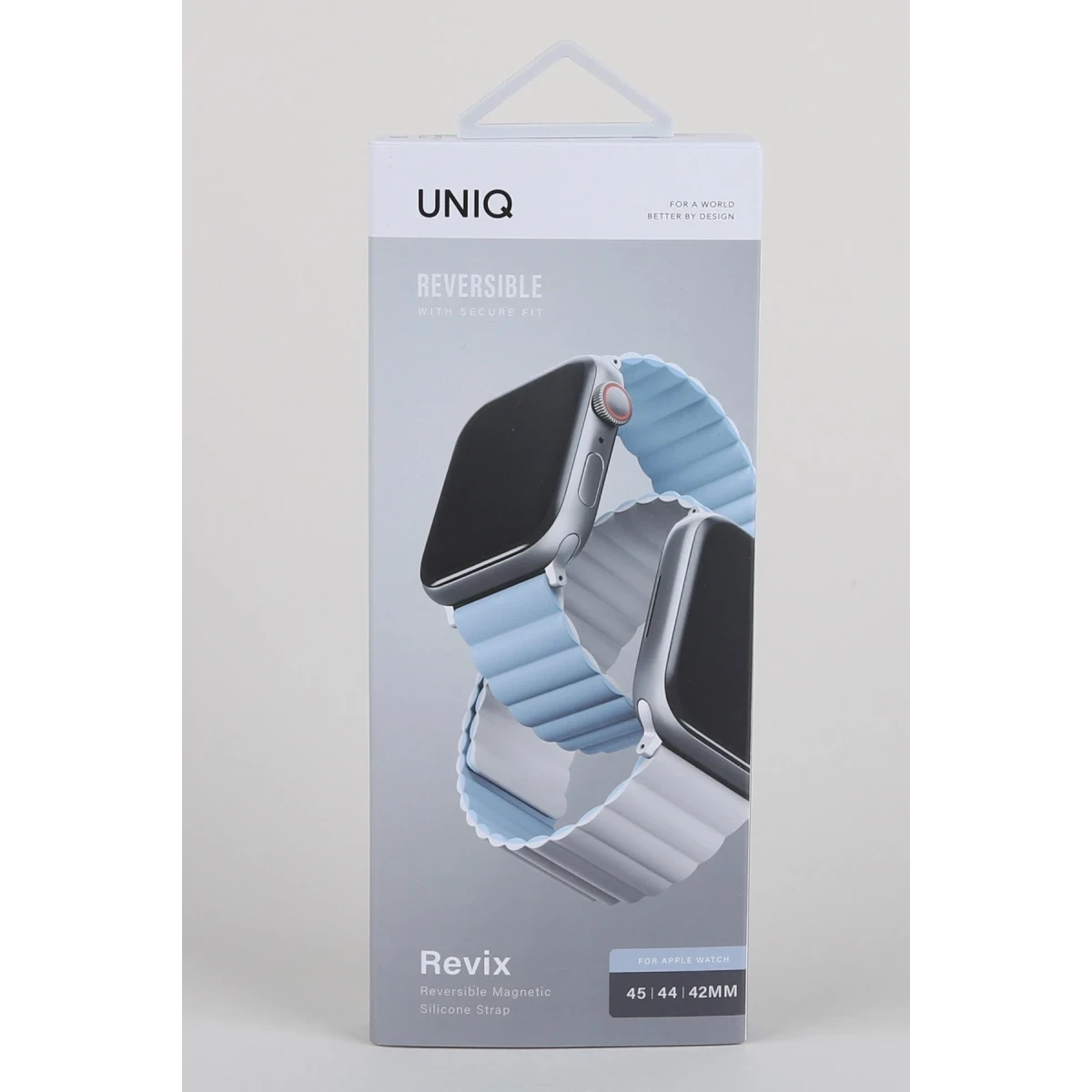 Uniq Apple Watch Ultra 49mm Revix Reversible Manyetik Kordon - Beyaz-Mavi
