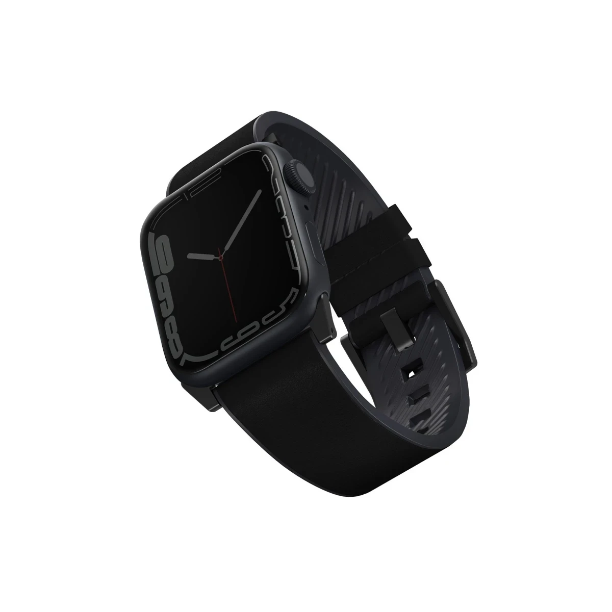 Uniq Apple Watch Ultra 49mm Straden Su Geçirmez Deri Kordon - Siyah