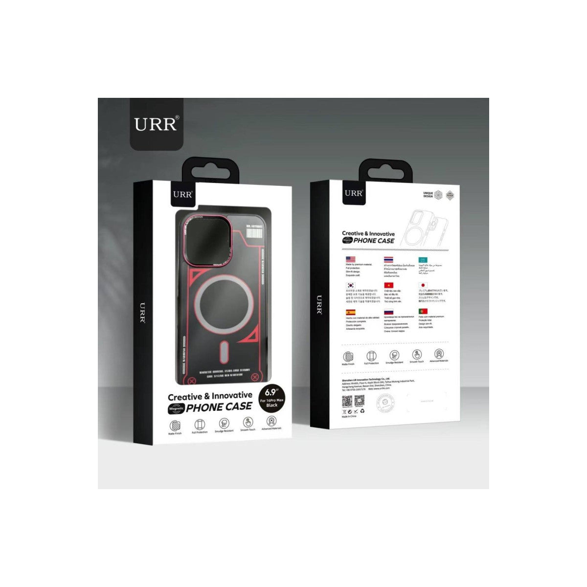 URR Apple iPhone 15 Pro Max Cool Series Matte Pure PC Magsafe Kapak