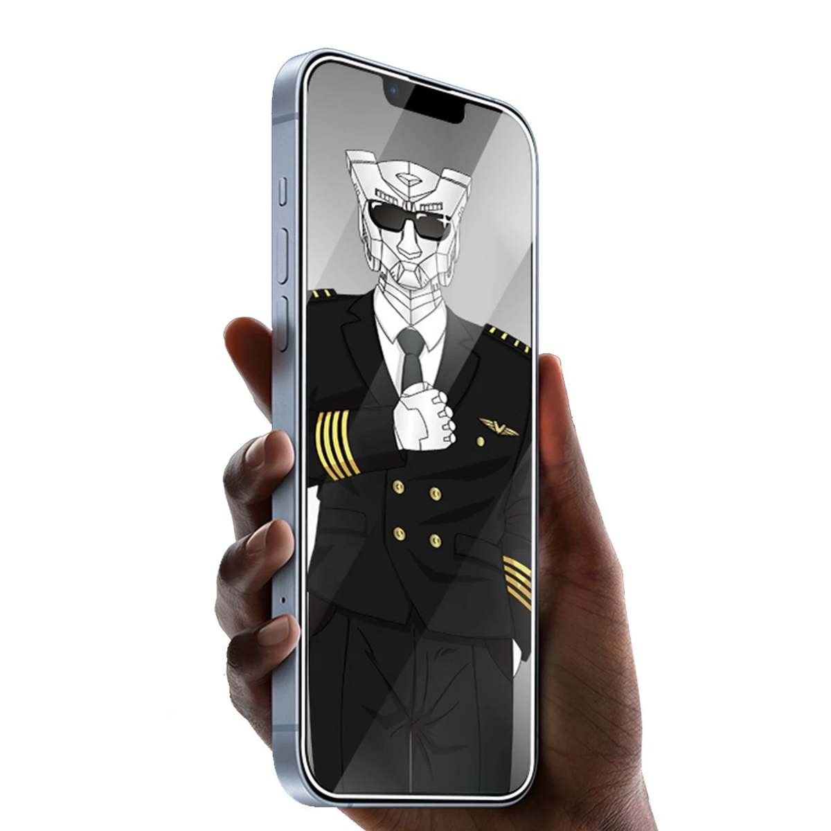 URR Apple iPhone 15 Pro Max Diamonlike Corning Glass 3X Shatterproof Sapphire Cam Ekran Koruyucu - Siyah