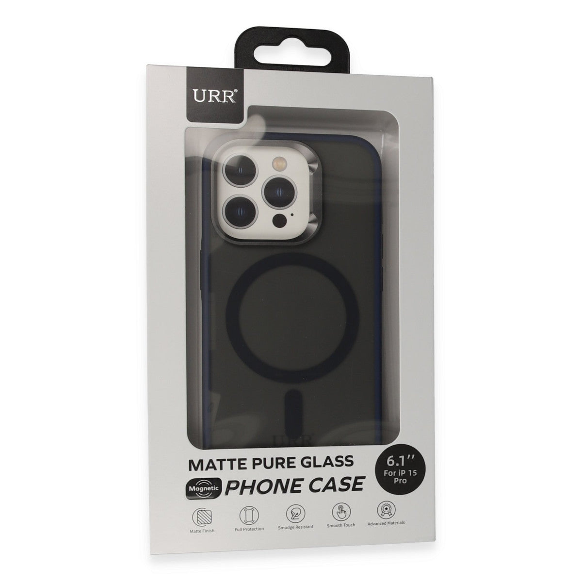 URR Apple iPhone 15 Pro Metal Frame Matte Magsafe Kapak