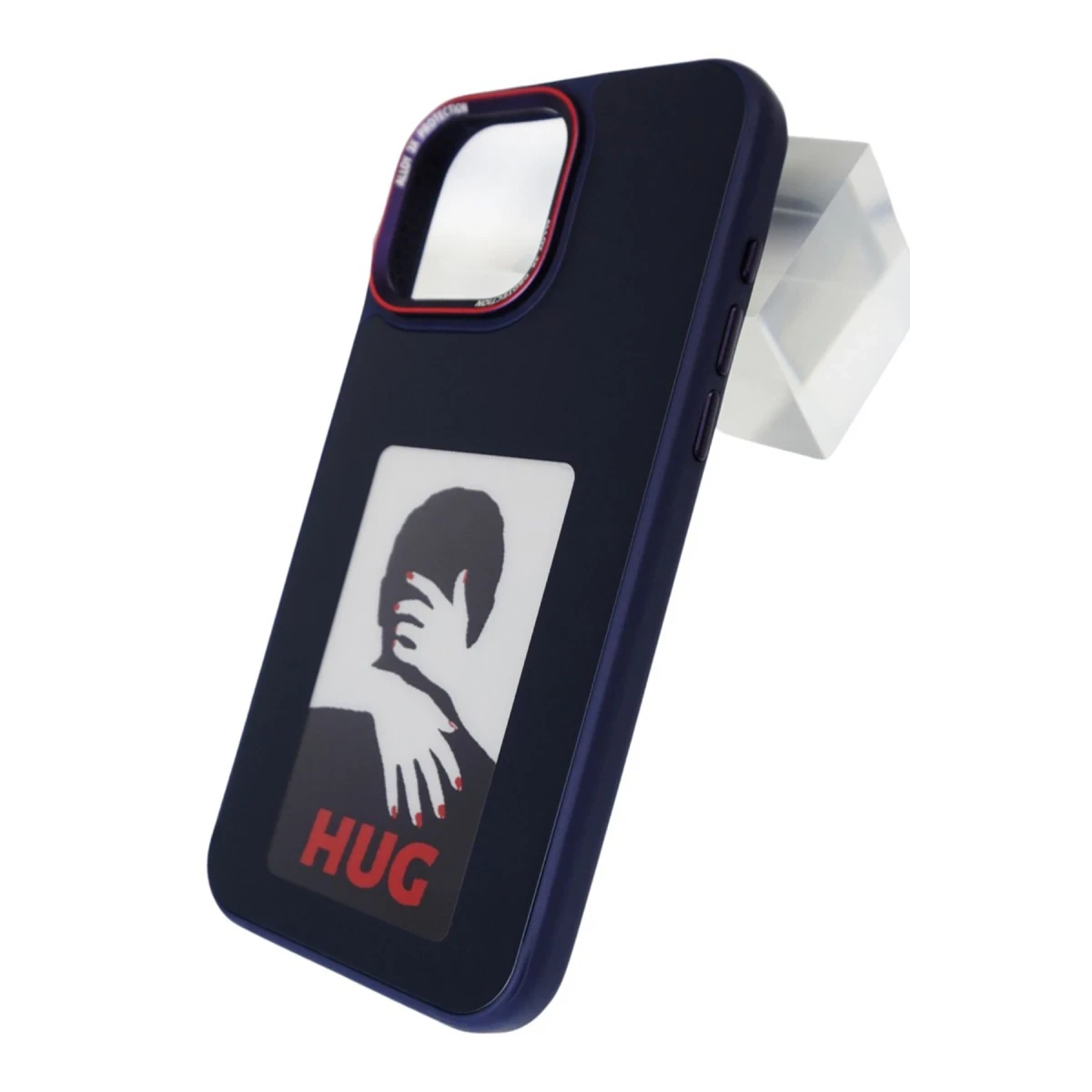 URR Apple iPhone 15 Pro NFC Smart Case Akıllı Kapak - Lacivert