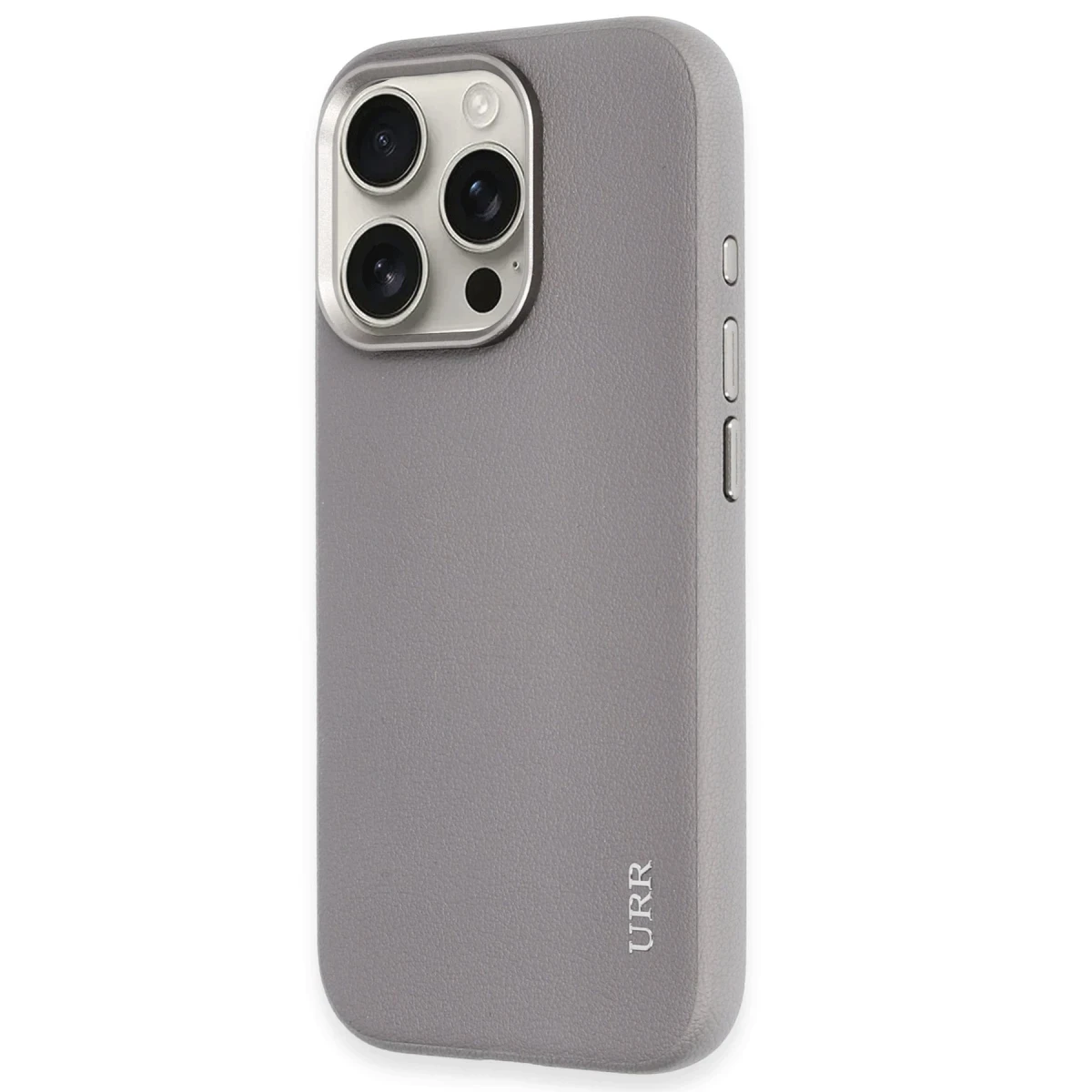 URR Apple iPhone 16 Pro Innovative Leather Magsafe Kapak - Titan Gri