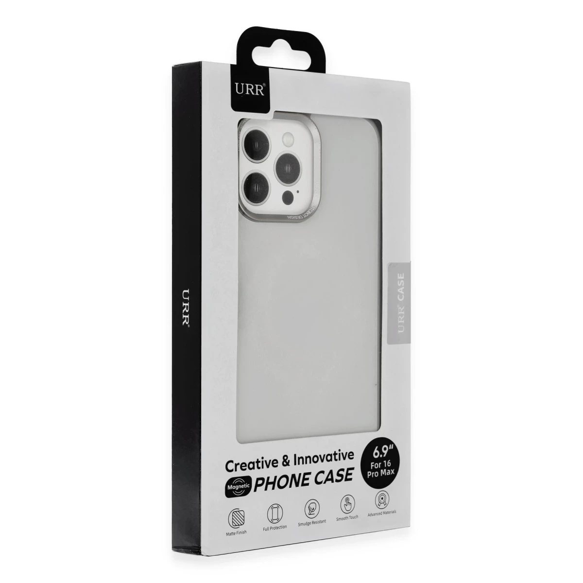 URR Apple iPhone 16 Pro Max Matte Pure Glass Magsafe Kapak - Titan Gri