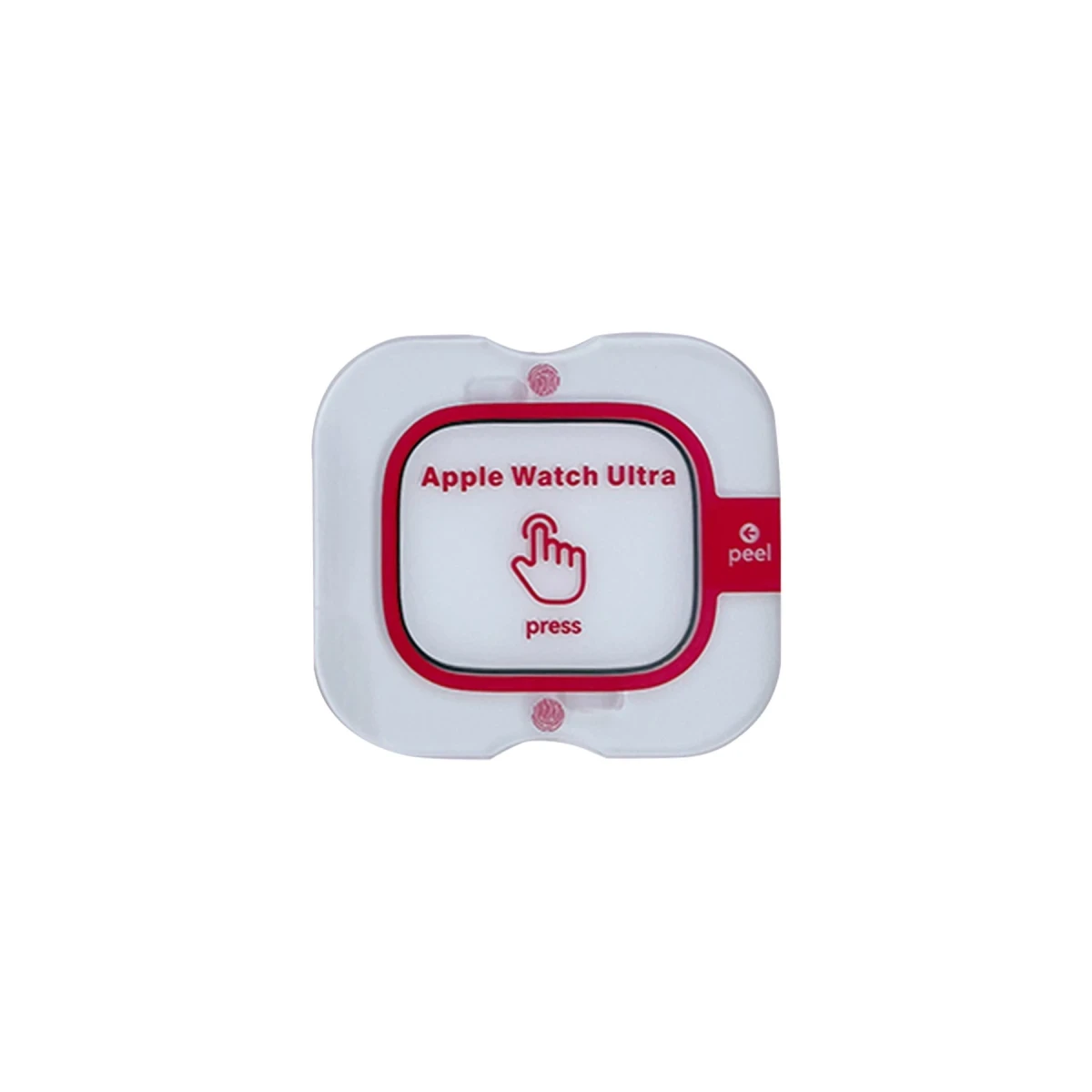URR Apple Watch Ultra 2 49mm 3D Full Glue 2in1 Saat Cam Ekran Koruyucu - Siyah