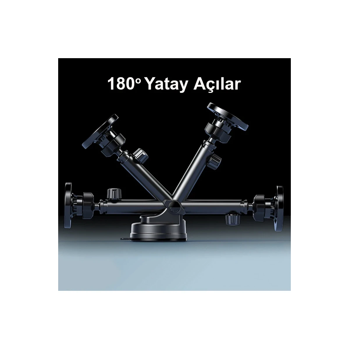 Yesido C158 2in1 Izgara Klipsli ve Vantuzlu 360 Derece Ayarlanabilir Manyetik Magsafe Araç Tutucu - Siyah