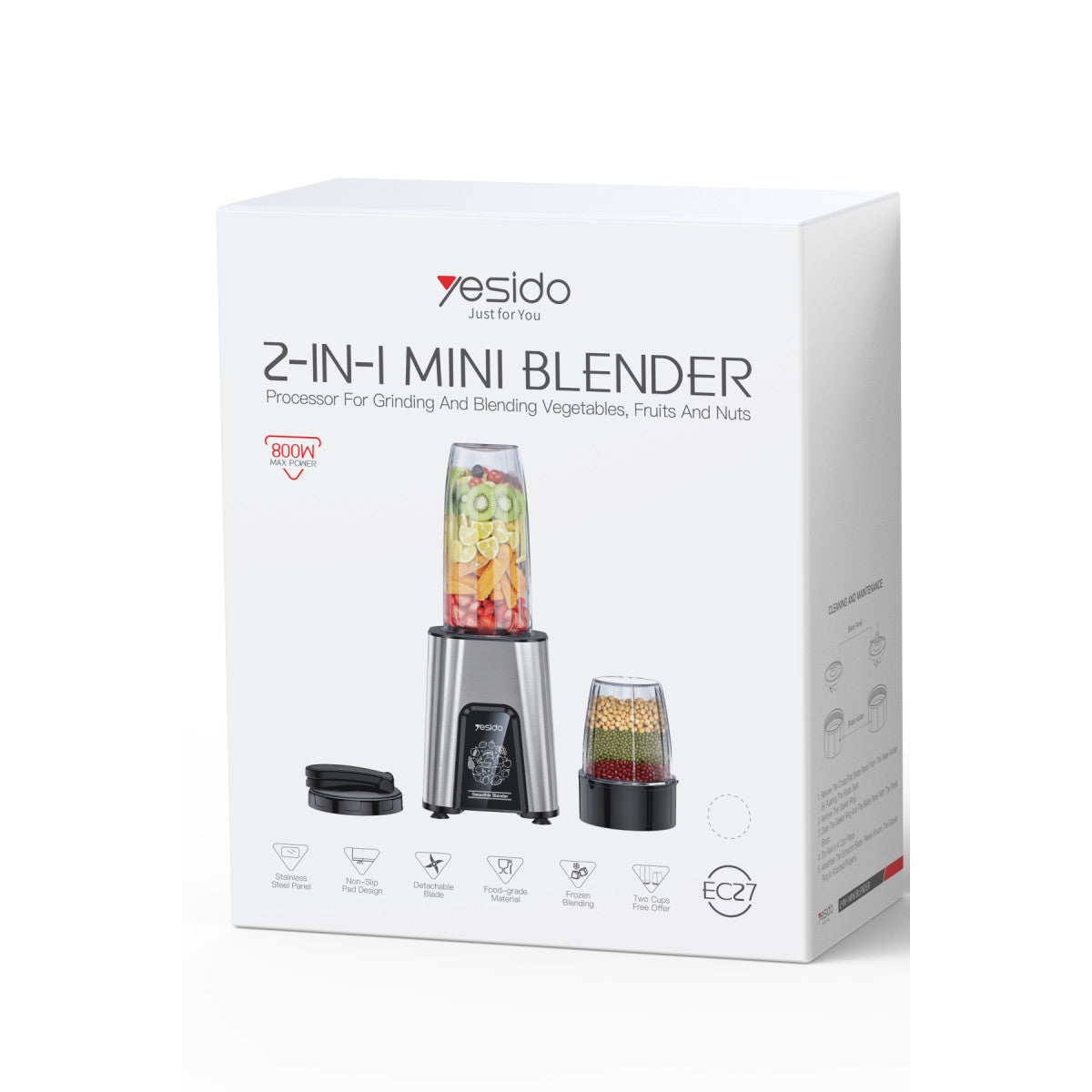 Yesido EC27 2in1 Buz Kırma Özellikli Meyve Sıkacağı