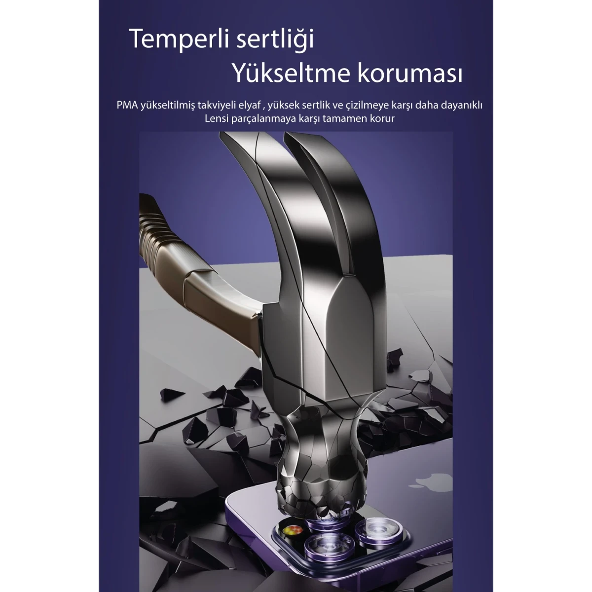 Yesido Apple iPhone 15 Pro WB27 Metal Kamera Lens - Gümüş