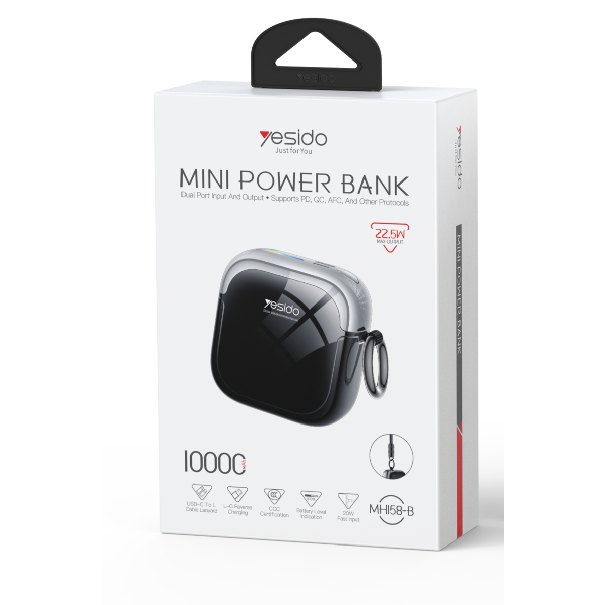 Yesido MH158-B 10.000 mAh 22.5W PD Hızlı Şarj Powerbank