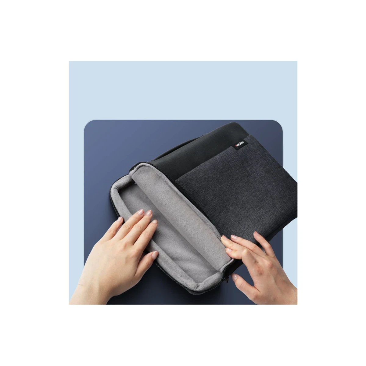 Yesido WB29 Polyester 600D Kumaşlı 14 inç Laptop Çantası - Gri