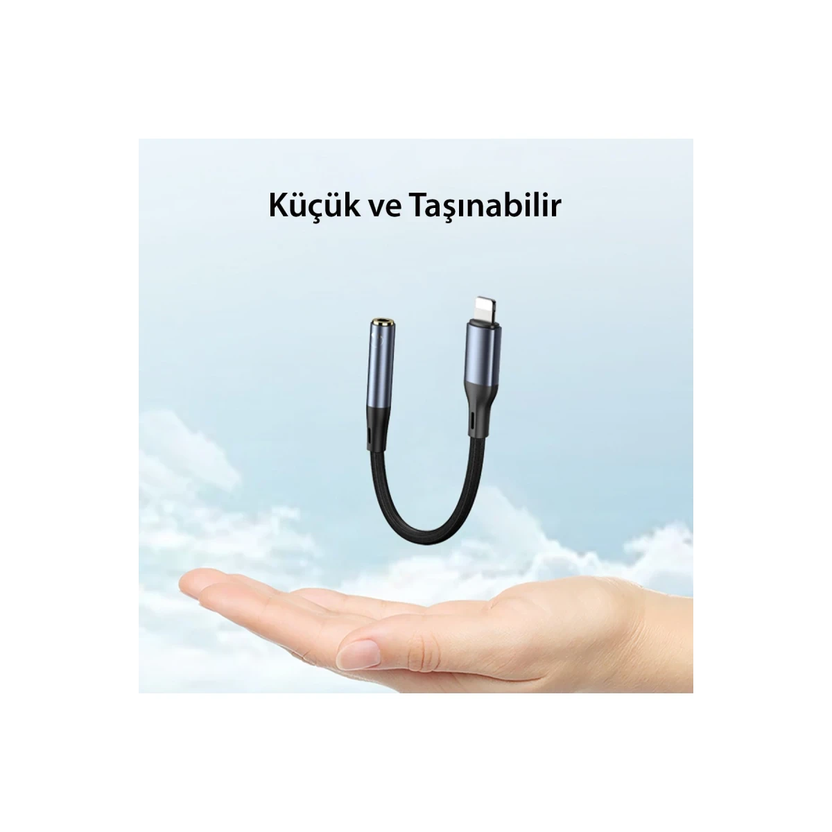 Yesido YAU38 Type-C to Aux Dönüştürücü - Siyah