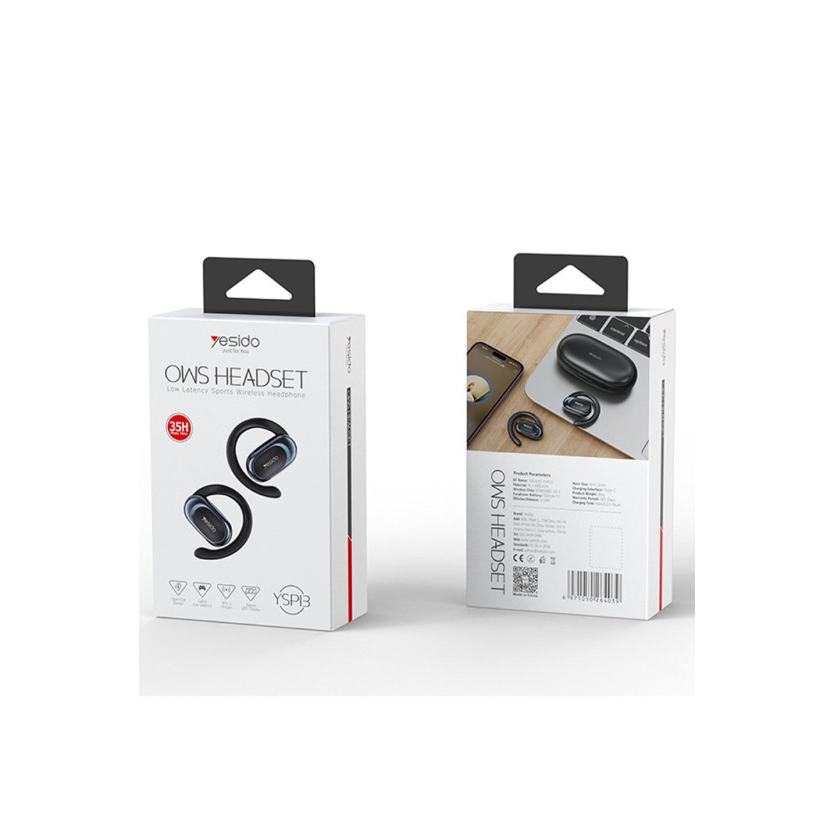 Yesido YSP13 BT 5.3 Led Güç Durumu Göstergeli Kablosuz TWS Kulaklık