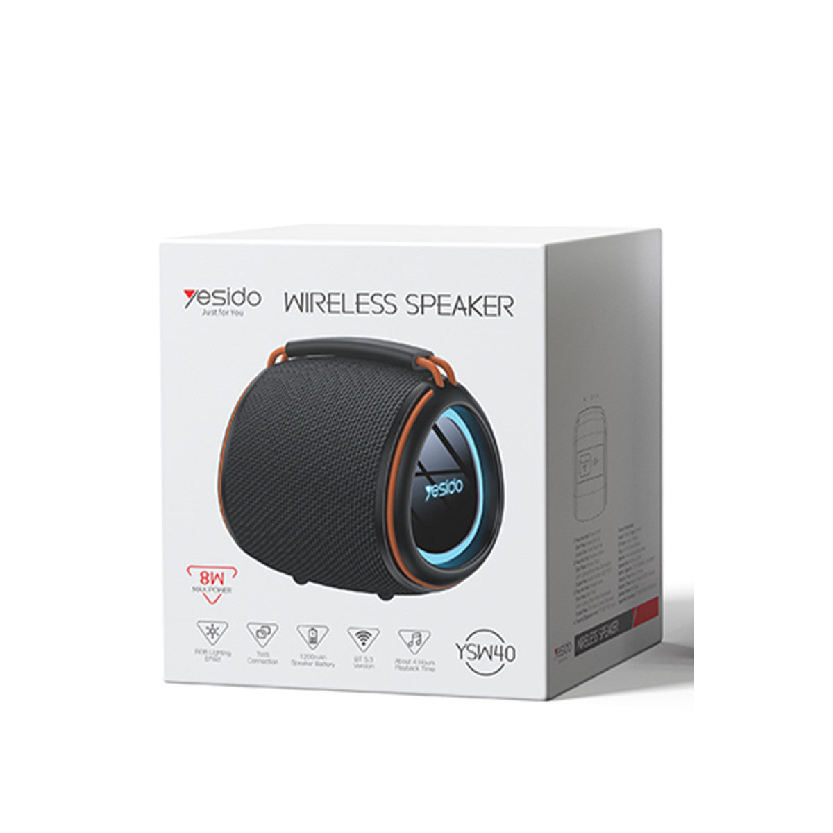 Yesido YSW40 BT 5.3 RGB Kablosuz Hoparlör