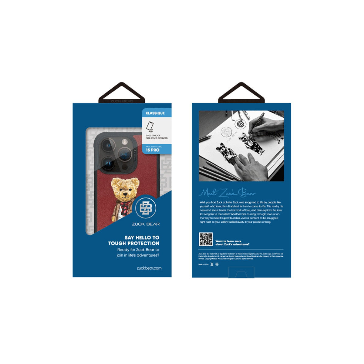 ZuckBear Apple iPhone 15 Pro London Classic Kapak