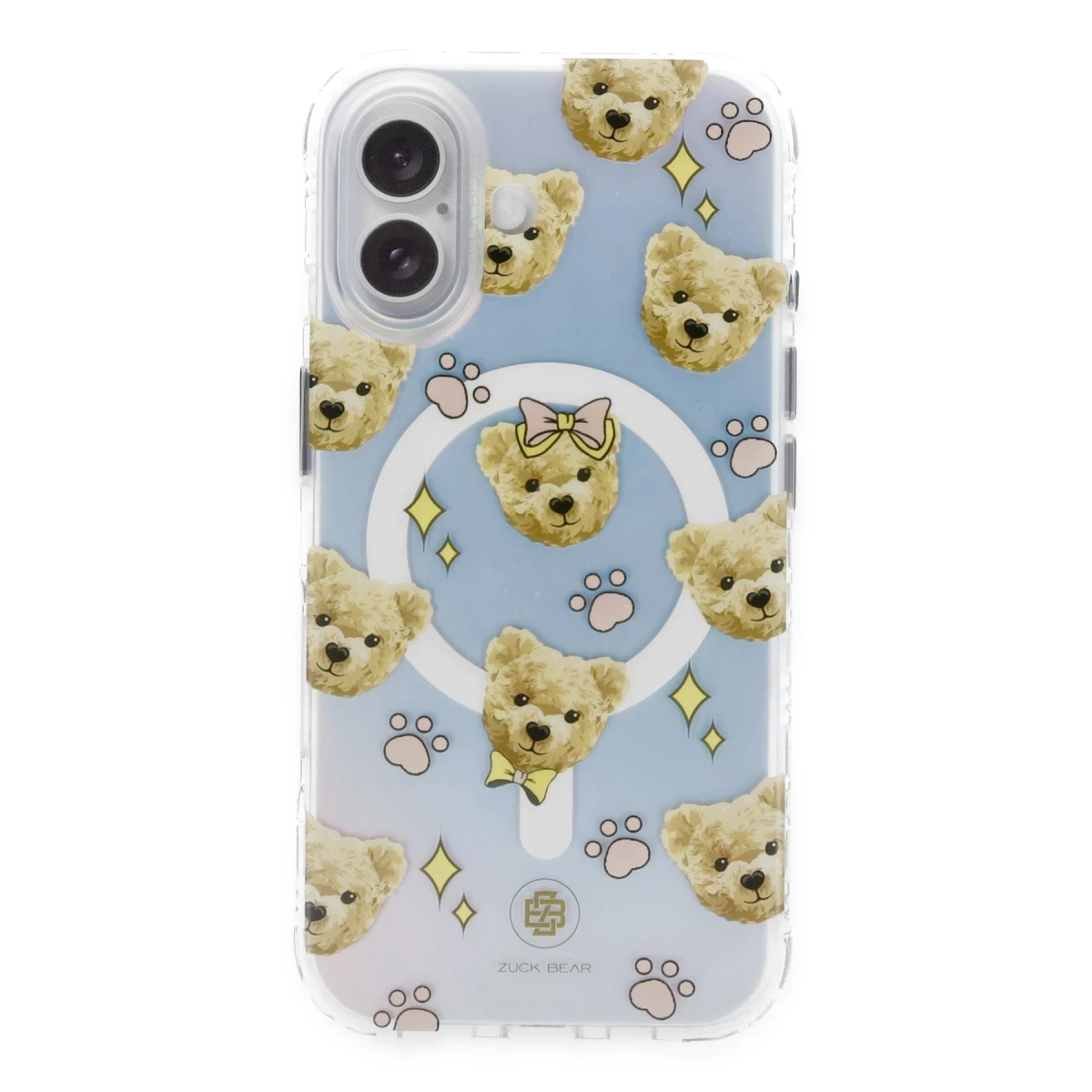 ZuckBear Apple iPhone 16 Darnell Frosted Laser Magsafe Kapak - Şeffaf