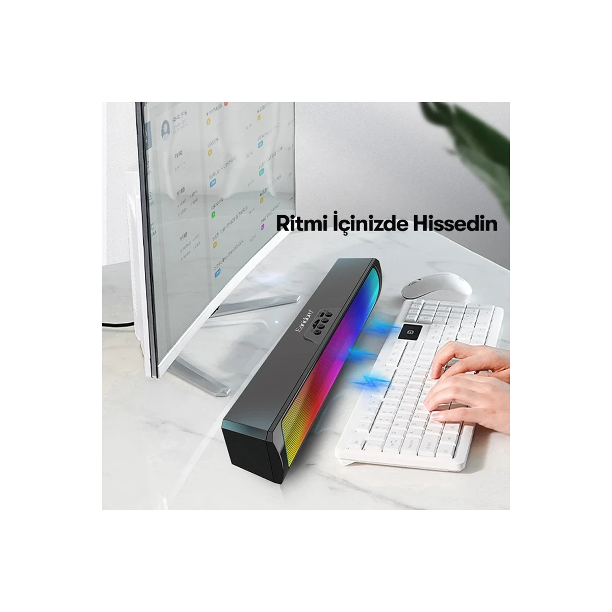 Earldom A24 Pro Magic Light 5W Kablosuz Hoparlör - Siyah