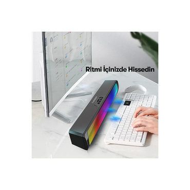 Earldom A24 Pro Magic Light 5W Kablosuz Hoparlör - Siyah