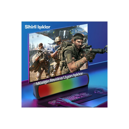 Earldom A24 Pro Magic Light 5W Kablosuz Hoparlör - Siyah
