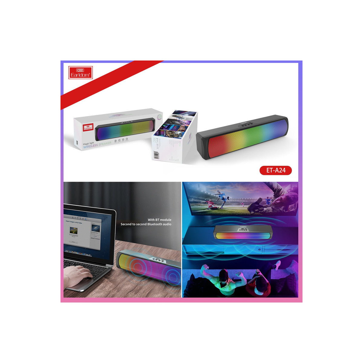 Earldom A24 Pro Magic Light 5W Kablosuz Hoparlör