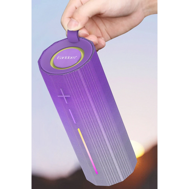 Earldom A39 5W RGB Işıklı Süper Bass BT 5.3 Kablosuz Hoparlör - Mor