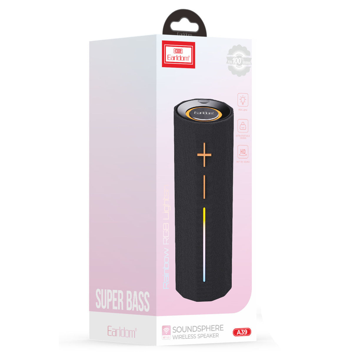 Earldom A39 5W RGB Işıklı Süper Bass BT 5.3 Kablosuz Hoparlör