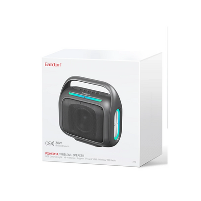Earldom A43 30W Radyolu Bluetooth Kablosuz Hoparlör - Siyah