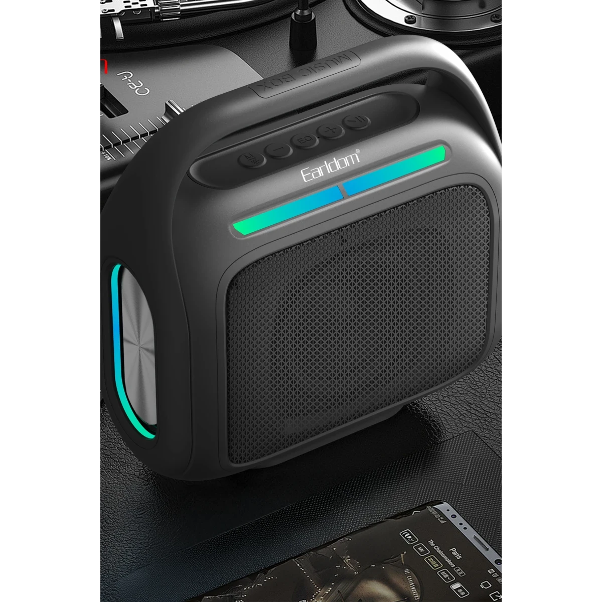 Earldom A43 30W Radyolu Bluetooth Kablosuz Hoparlör - Siyah