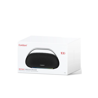 Earldom A46 100W 12000mAh Batarya Kapasiteli Suya ve Toza Dayanıklı BT 5.3 Kablosuz Hoparlör - Siyah
