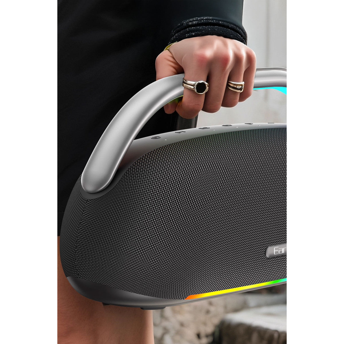 Earldom A46 100W 12000mAh Batarya Kapasiteli Suya ve Toza Dayanıklı BT 5.3 Kablosuz Hoparlör