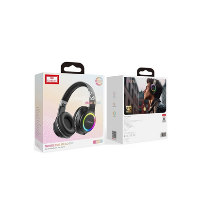 Earldom B06 RGB Kafaüstü Bluetooth Kulaklık - Siyah