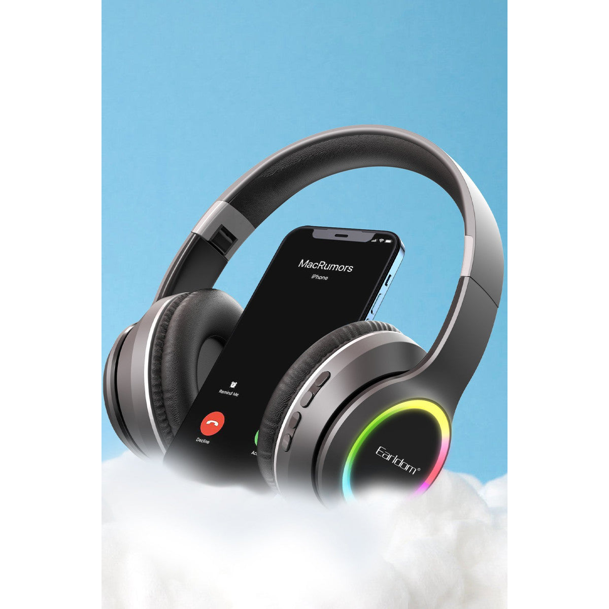Earldom B06 RGB Kafaüstü Bluetooth Kulaklık