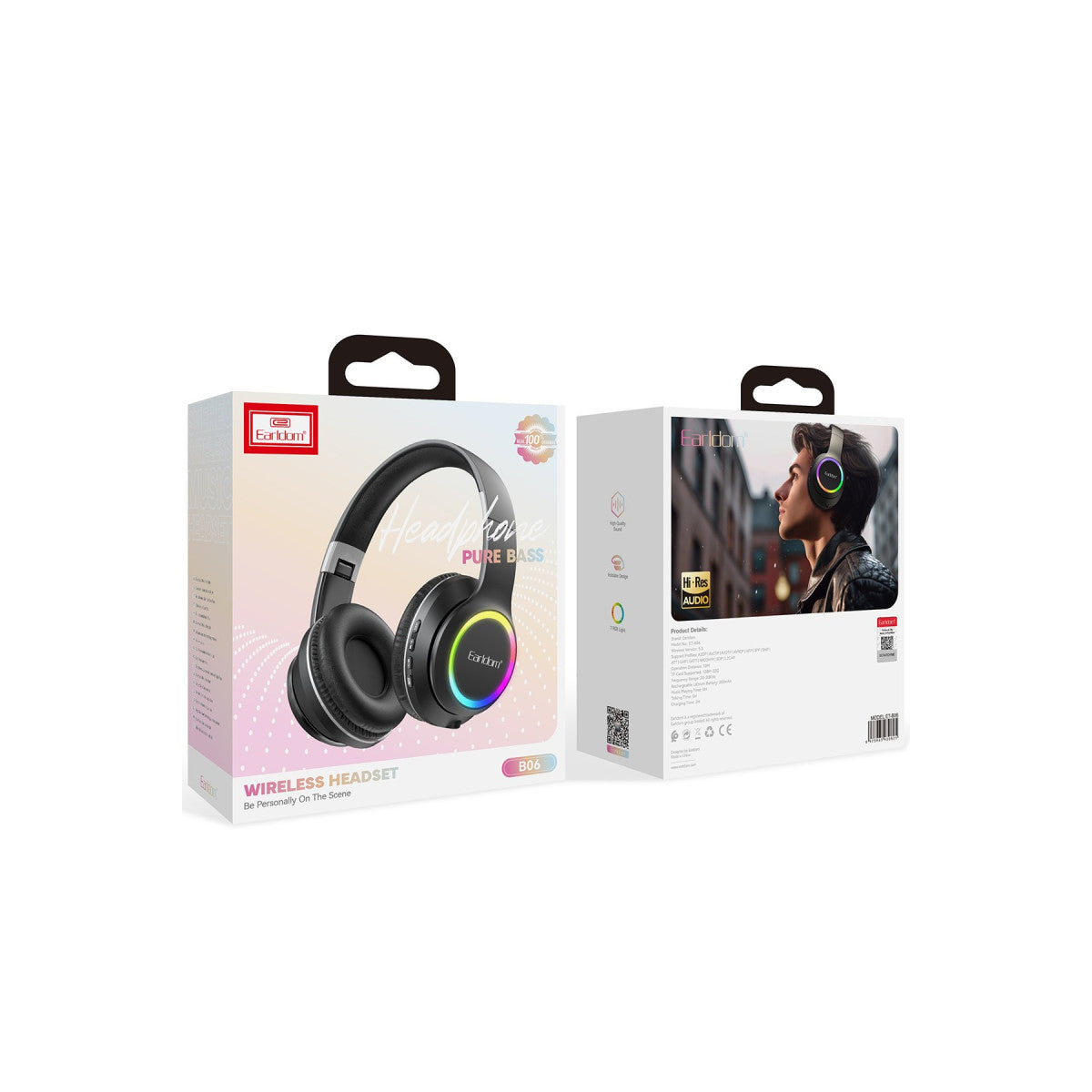 Earldom B06 RGB Kafaüstü Bluetooth Kulaklık