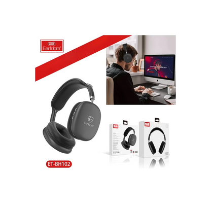 Earldom BH102 Kafaüstü Bluetooth Kulaklık - Siyah