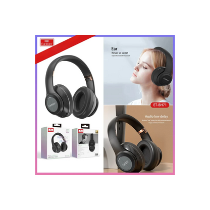 Earldom BH71 Kafaüstü Bluetooth Kulaklık - Siyah
