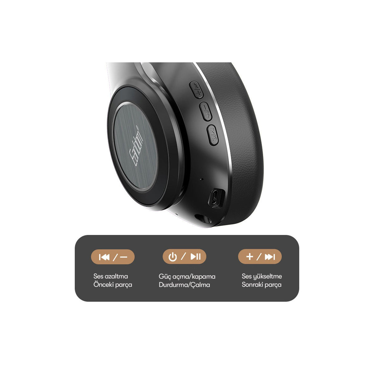 Earldom BH71 Kafaüstü Bluetooth Kulaklık
