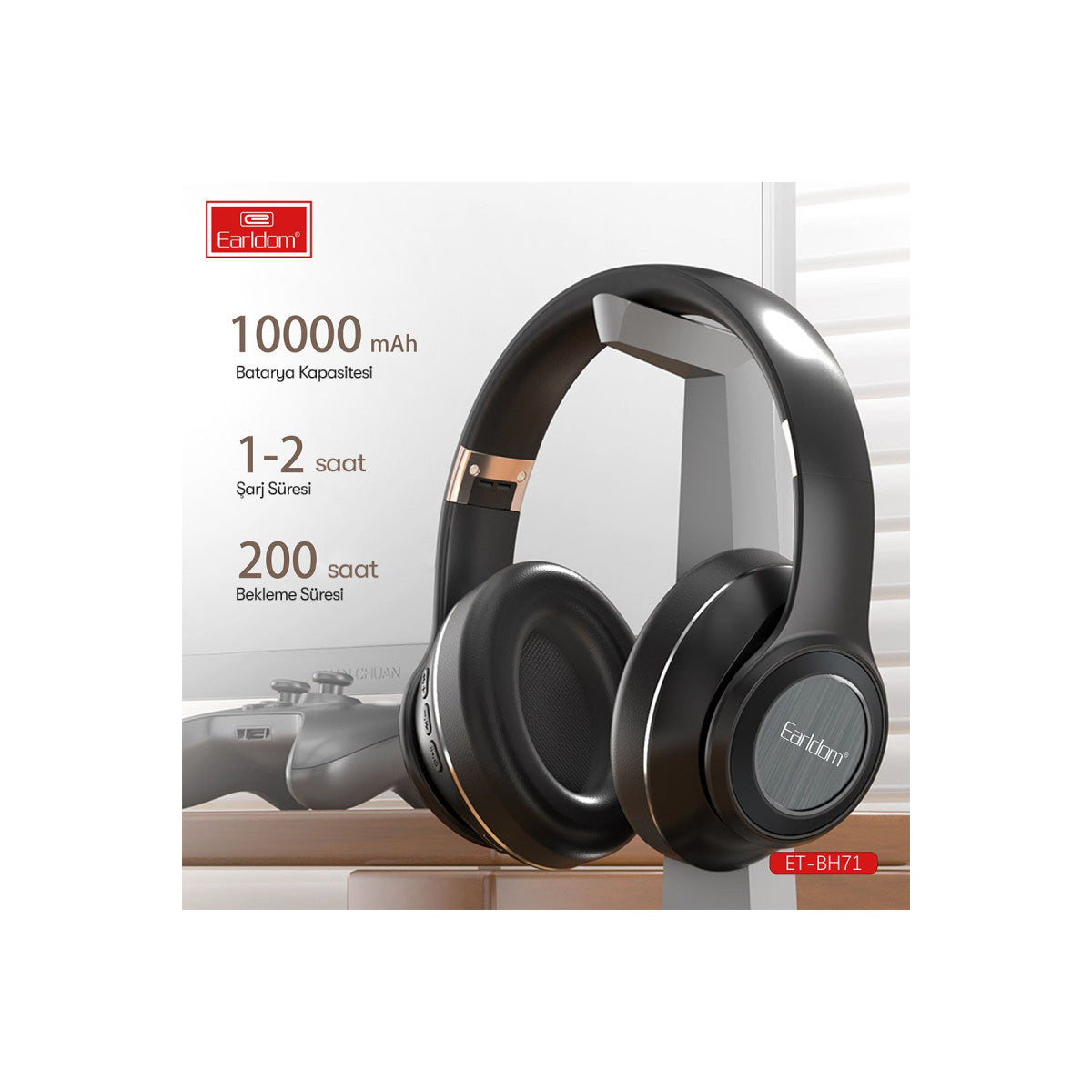 Earldom BH71 Kafaüstü Bluetooth Kulaklık