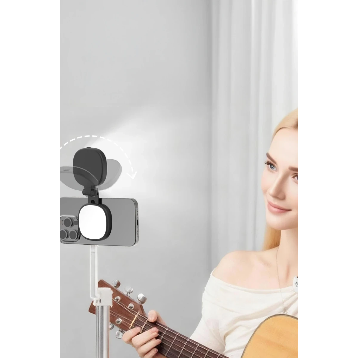 Earldom BL05 Manyetik MagSafe LED Selfie Işığı - Beyaz