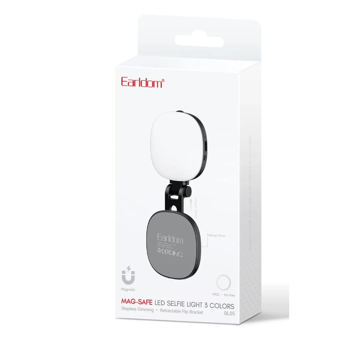 Earldom BL05 Manyetik MagSafe LED Selfie Işığı - Beyaz