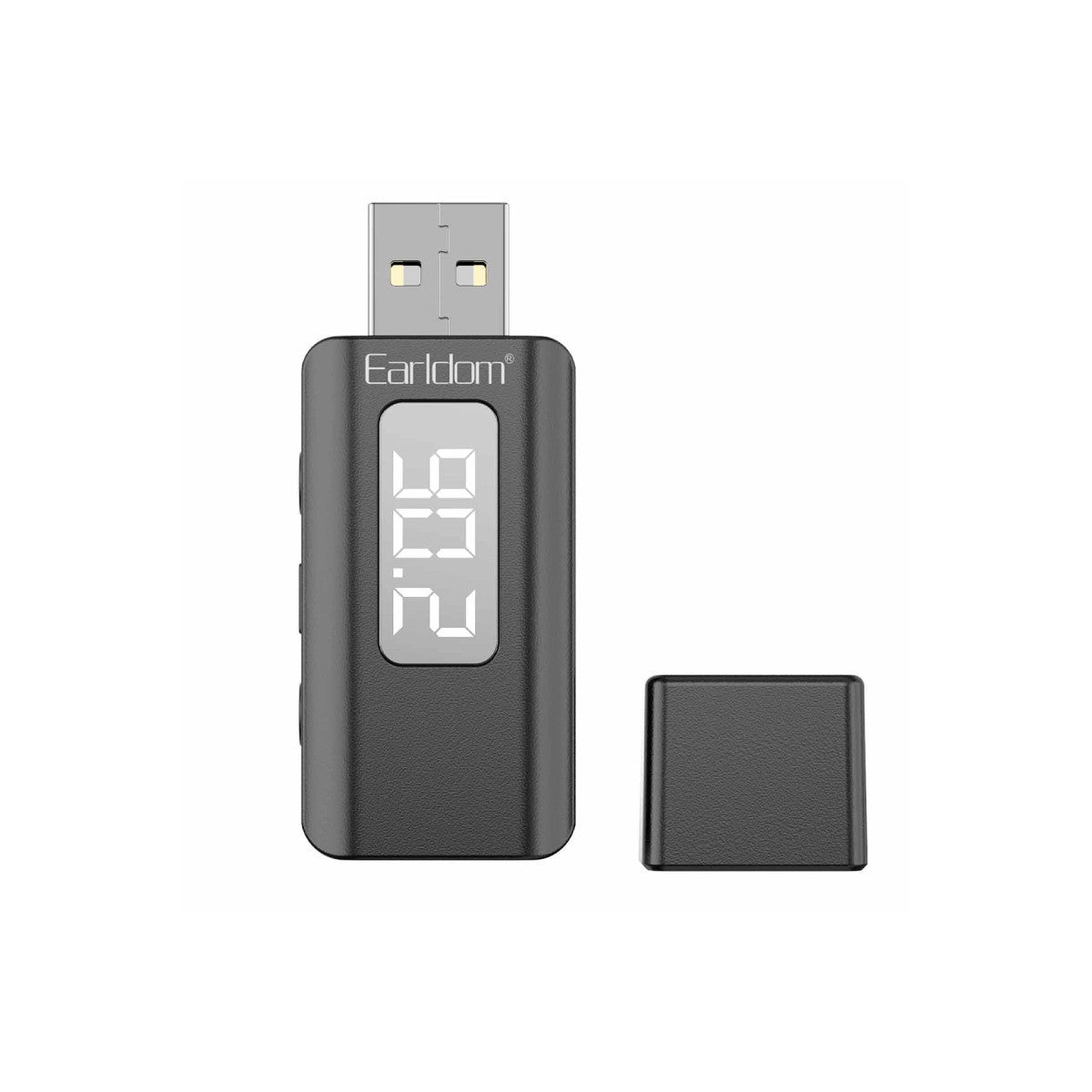 Earldom BR17 BT 5.3 SD Kart ve Aux Çıkışlı Arama Destekli Dijital Ekranlı 2in1 USB FM Transmitter