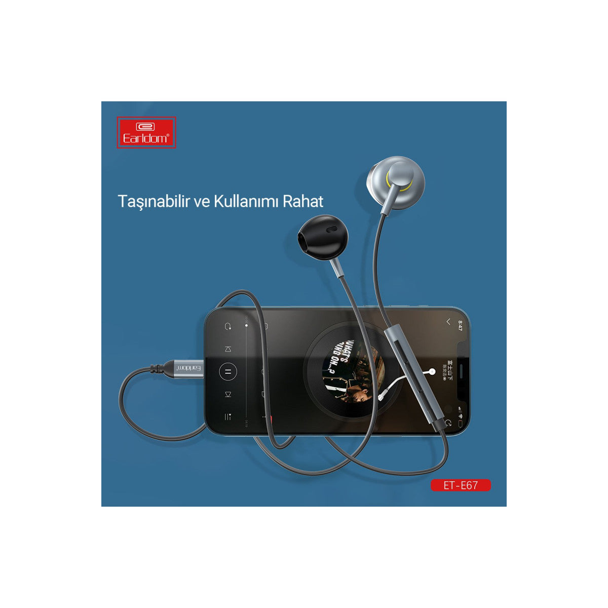 Earldom E67 Lightning Kablolu Kulaklık