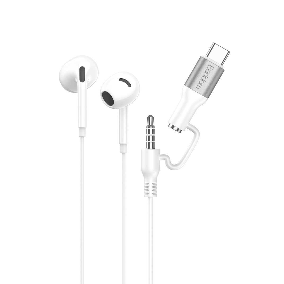 Earldom E76 Type-C ve 3.5mm Kablolu Kulaklık
