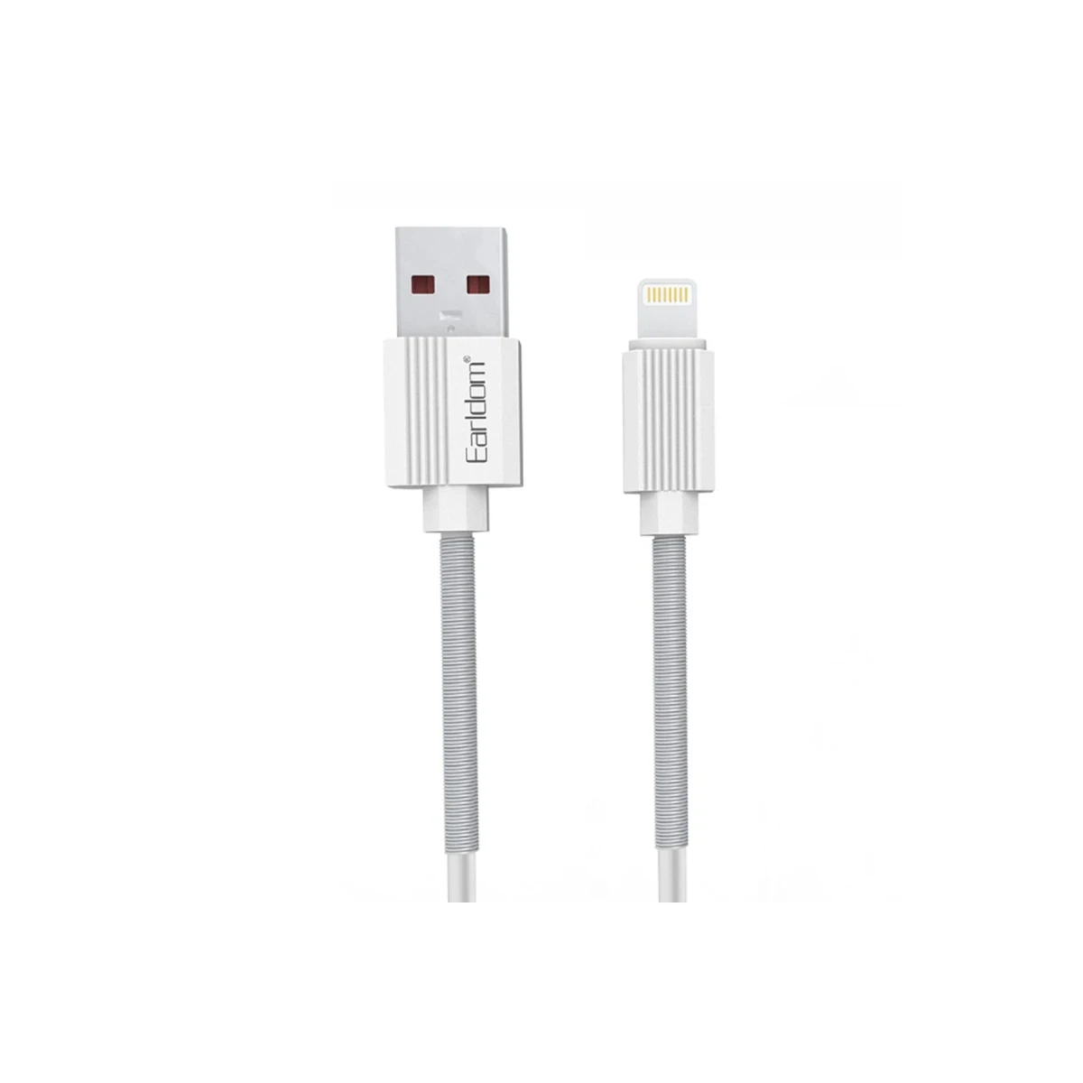 Earldom EC-137i 1M 3A Kırılmaya Dayanıklı Lightning Hızlı Şarj Kablosu - Beyaz