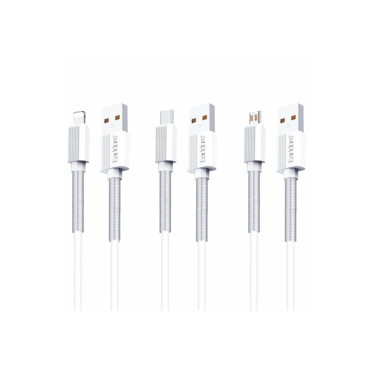Earldom EC-137i 1M 3A Kırılmaya Dayanıklı Lightning Hızlı Şarj Kablosu